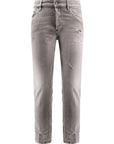 DSQUARED2
Jeans in denim di cotone grigio chiaro