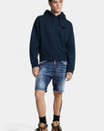 MEDIUM RED SPOTS WASH MARINE SHORTS