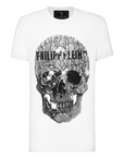 ROUND NECK T-SHIRT PAISLEY SKULL