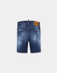 MEDIUM RED SPOTS WASH MARINE SHORTS