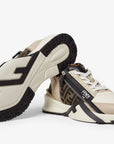Sneaker Fendi Flow
Low top in pelle beige e Jacquard FF marrone