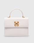 OFF-WHITE
BORSA JITNEY 2.8 IN PELLE BIANCA CON LOGO IN METALLO