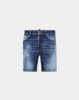 MEDIUM RED SPOTS WASH MARINE SHORTS