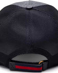 Cappello Gucci Kingsnake Print GG Supreme Baseball Hat nero/grigio
