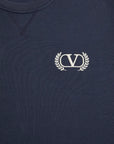 VALENTINO NAVY LOGO SWEATSHIRT
