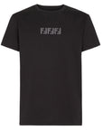 Fendi FF Labyrinth Embroidered T-Shirt Black