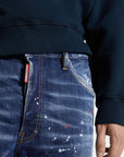 MEDIUM RED SPOTS WASH MARINE SHORTS