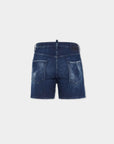 DARK MILKY WAY WASH BRO JEAN SHORTS