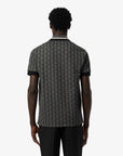 Polo dal taglio classico in jacquard con monogramma