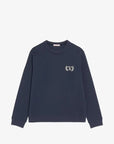 VALENTINO NAVY LOGO SWEATSHIRT