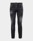 BLACK EASY WASH SKATER JEANS