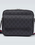 Borsa a tracolla GG Supreme Small in similpelle