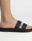Burberry Logo Tech Furley Sliders Black