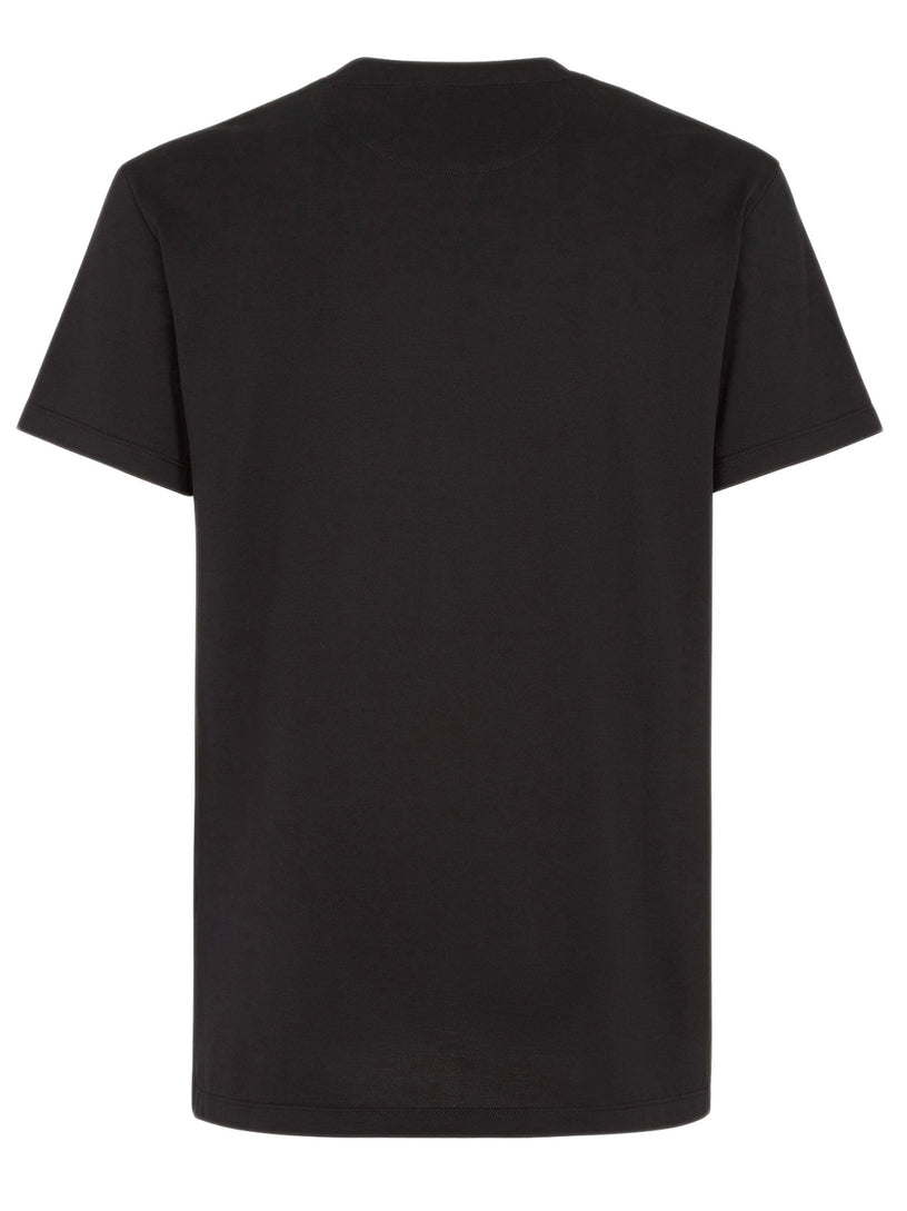 Fendi FF Labyrinth Embroidered T-Shirt Black
