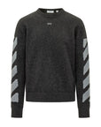 Off-White
Maglione girocollo in maglia Off-White Diag Fuzzy