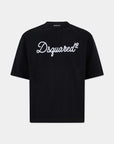 T-Shirt Loose Fit Con Ricamo Dsquared2