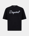 DSQUARED2 EMBROIDERED LOOSE FIT T-SHIRT
