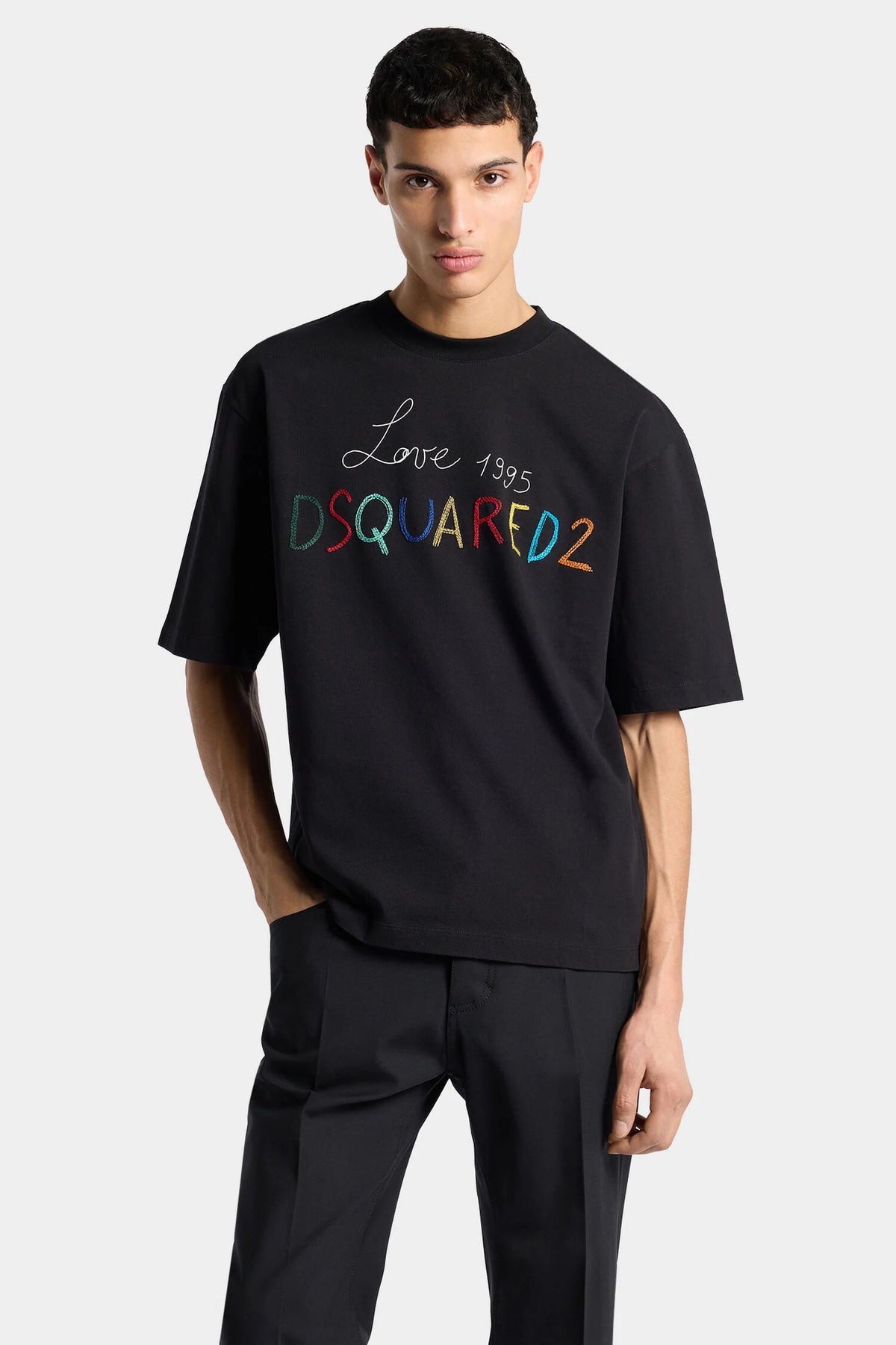 T-Shirt Loose Fit Con Ricamo 1995