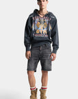 SHORTS MARINE LAVAGGIO BLACK FOG