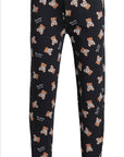 Pantaloni con stampa orsetto